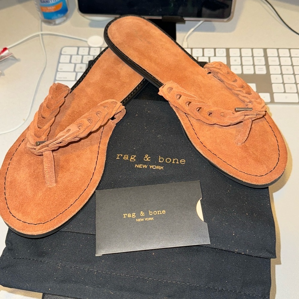 Women’s new Rag & Bone suede sandals size 10